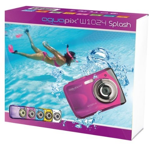 Easypix W1024 Splash Digitalkamera (10 Megapixel, 4-fach digitaler Zoom, 6,1 cm (2,4 Zoll) Display) 