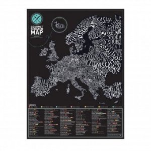 Europakarte Scratch Map Gourmet
