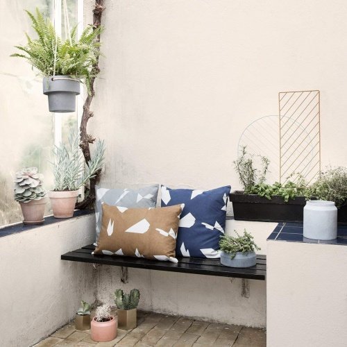 Ferm Living Blumentopf Pot Dunkelgrau - Beton