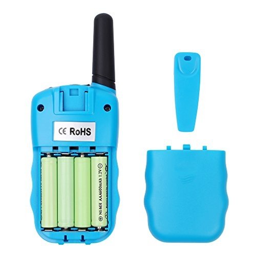 Fetoo Walkie Talkie für Kinder PMR446 mit Akkus Ladekabel 0,5W 8 Kanäle VOX Taschenlampe Funkgerä