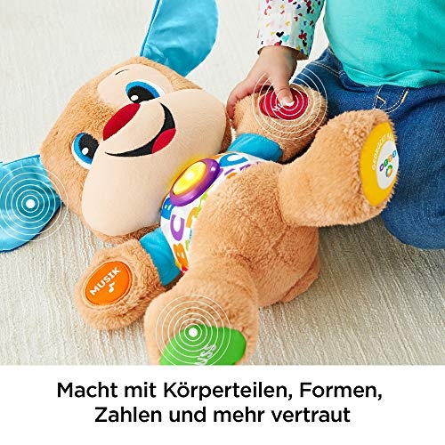 Fisher-Price Lernspaß Hündchen Baby Spielzeug und Plüschtier