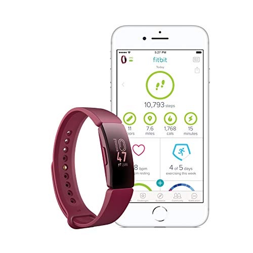 Fitbit Inspire Gesundheits- & Fitness Tracker mit automatischer Trainings Erkennung, 5 Tage Akkulauf