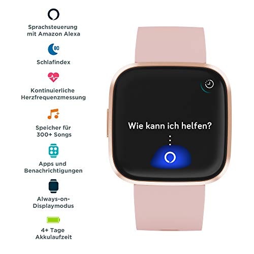 Fitbit Versa 2 – Gesundheits- und Fitness-Smartwatch mit Sprachsteuerung