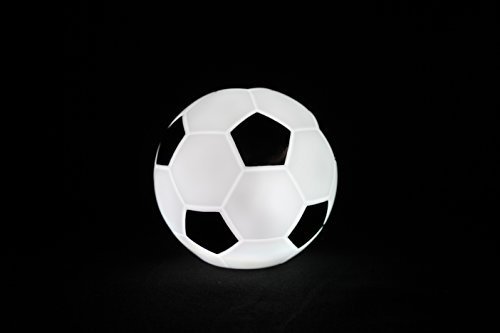 Fußball-Lampe, schwarz-weiß, mit Farbwechsel