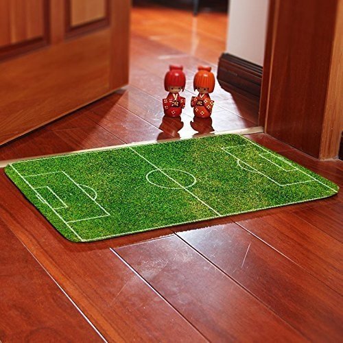 Fußmatte Fußball Green Football Field für Sport Bar Fußball und Bier Fußmatte für Schlafzimmer