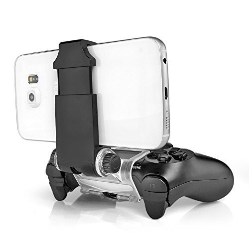 GAMINGER Clip Halterung für Smartphones wie Iphone Samsung Galaxy HTC Huawei LG für PlayStation 4 