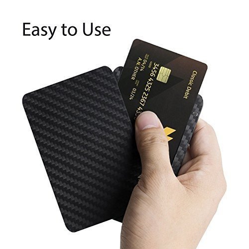 Geldbörse für Karten, PITAKA [MagWallet] Extra Dünne Magnetische Carbon Fiber/Kohlefaser Brieftas