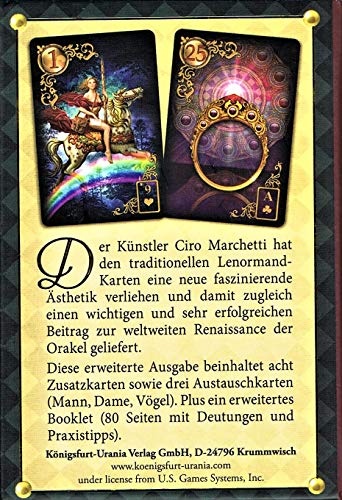 Gilded Reverie Lenormand: Mit 8 Zusatzkarten und Booklet: Mit Zusatzkarten und Booklet