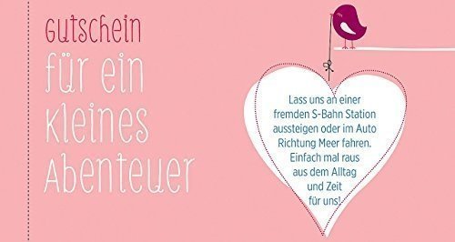 Gutscheinbuch Zeit zu zweit: 12 Gutscheine für meinen Schatz