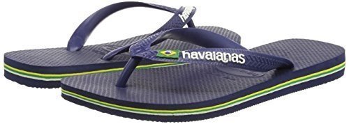 Havaianas Unisex Brasil Logo Zehentrenner, Blau (Brasil Logo Navy Blue), 45/46 EU (43/44 Brazilian)