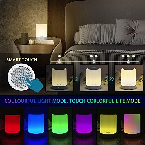 Homecube Nachttischlampe mit Bluetooth Lautsprecher