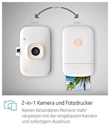 HP 2-in-1 Sprocket Mobiler Fotodrucker und Sofortbildkamera