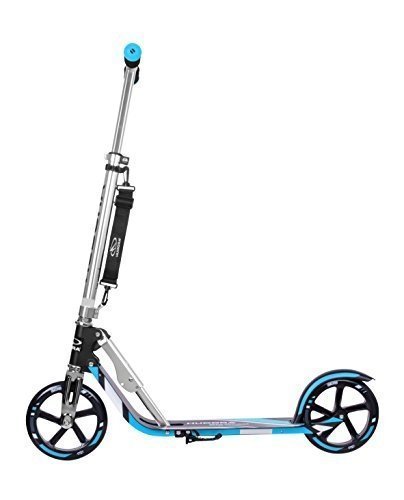 HUDORA Big Wheel Scooter 205 - Das Original, Tret-Roller klappbar - City-Scooter - 14709, blau/schwa