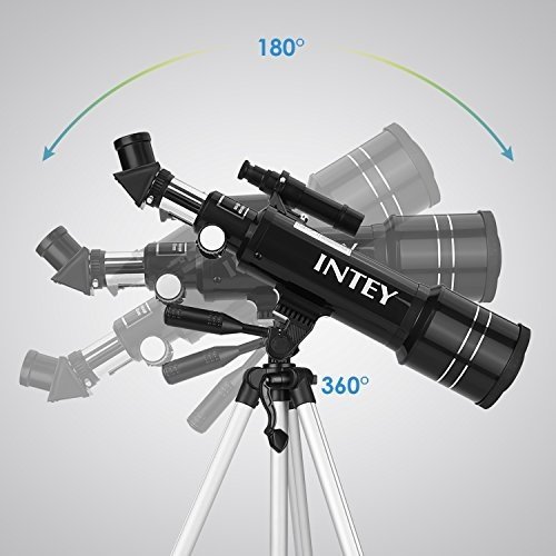 INTEY Super Klares Teleskop Tragbares Astronomisches Teleskop 70/400 Refraktor Teleskop für Einstei