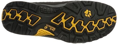 Jack Wolfskin Vojo Hike Mid Texapore 4011361 Herren Wanderschuhe, schwarz (burly yellow 3800), 43