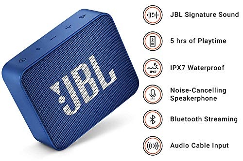 JBL GO 2 Musikbox - Wasserfester, portabler Bluetooth-Lautsprecher mit Freisprechfunktion