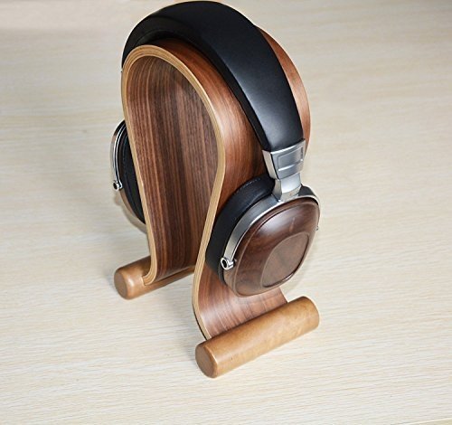 KINDEN Kopfhörerhalter Holz Walnussholz Holz Headset Halter Kopfhörer StänderKopfhörer Ständer 