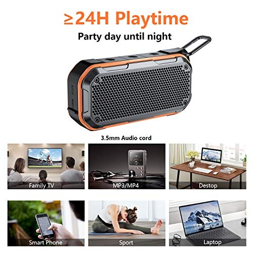 KIYEDAM Bluetooth Lautsprecher IPX7