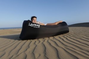 LayBag - DAS ORIGINAL. Mit Luft befüllbarer Lounge-Sessel | Ultraleicht. Einfach aufblasbar. Extrem