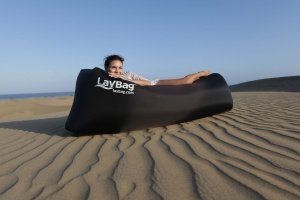 LayBag - DAS ORIGINAL. Mit Luft befüllbarer Lounge-Sessel | Ultraleicht. Einfach aufblasbar. Extrem