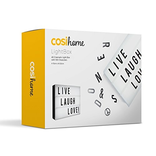 LED Lightbox mit Buchstaben