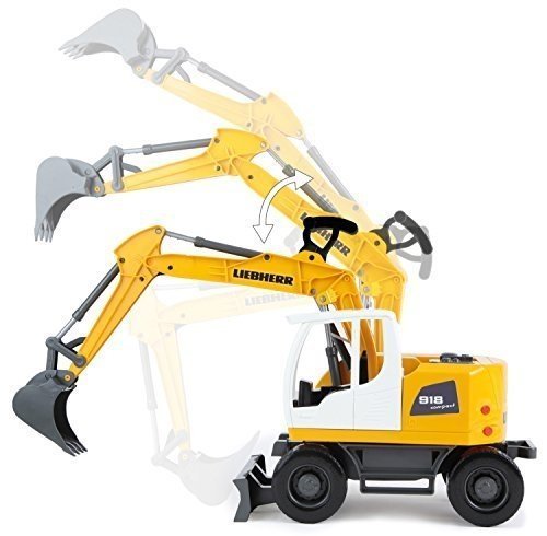 Lena 04601 - Worxx Schaufelbagger Modell Liebherr A918 Compact Litronic, ca. 48 cm