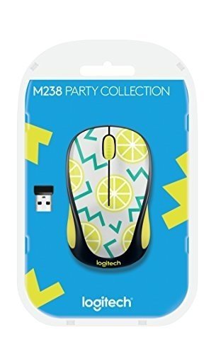 Logitech 910-004713 M238 Wireless Mouse Party Collection Lemon