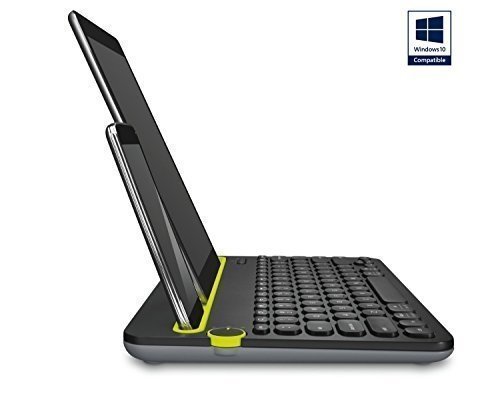 Logitech K480 kabellose Bluetooth-Tastatur für Computer, Tablet und Smartphone (QWERTZ) schwarz