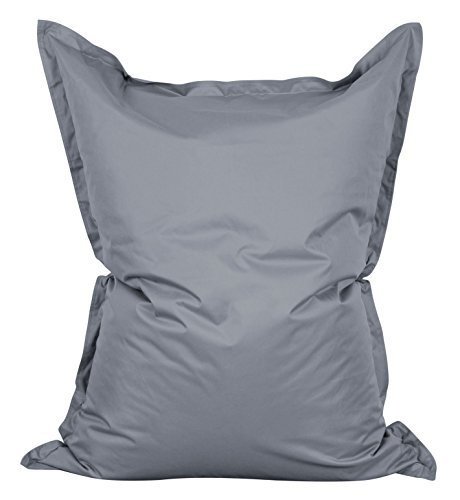 Lumaland Luxury Riesensitzsack XXL Sitzsack 380l Füllung 140 x 180 cm Indoor Outdoor Grau