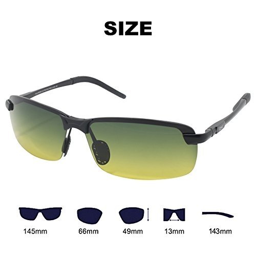 LZXC Tages- und Nachtsicht-Polarized Driving Sunglasses Outdoor Sport Brillen Unzerbrechlich Ultrale