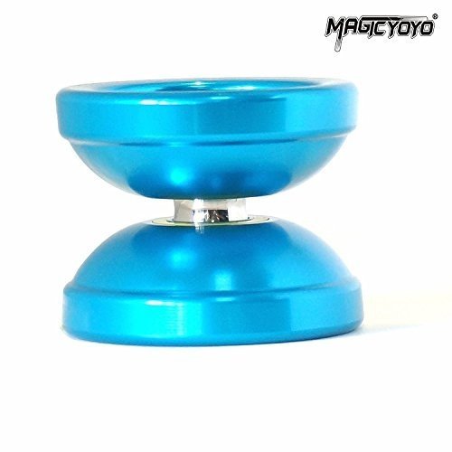 MAGICYOYO New Blue T6 Rainbow Aluminum Professional Yo-Yo Toy