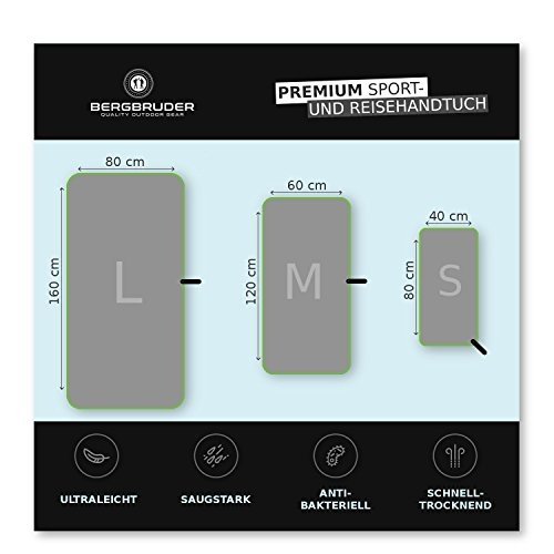 Microfaser Handtücher - Ultraleicht, kompakt, schnelltrocknend & antibakteriell | Perfekt als Reise