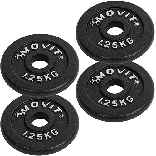 MOVIT® Gusseisen Kurzhantel 2er Set, Varianten 20kg, 30kg, 40kg, 50kg, 60kg, gerändelt mit Sternve