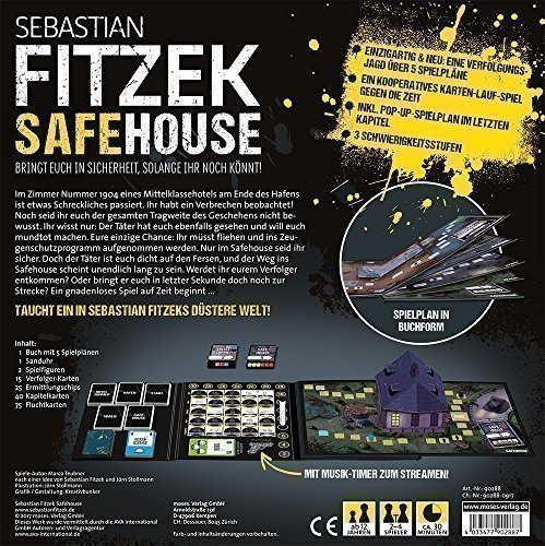 Moses Sebastian Fitzek SafeHouse - Das Spiel | Safe House Gesellschaftsspiel von Marco Teubner