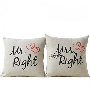 Mr right Mrs always right Kissen