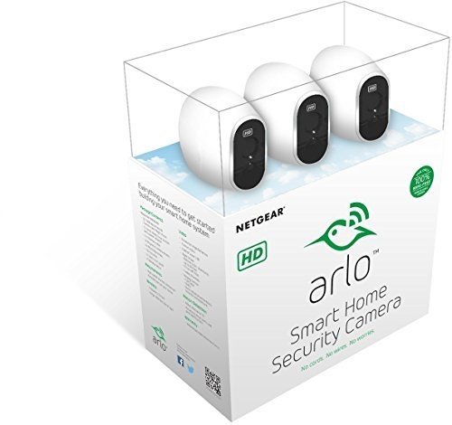 Netgear Arlo VMS3330-100EUS Smart Home 3 HD-Überwachung Kamera-Sicherheitssystem (Kabel, Indoor/Out