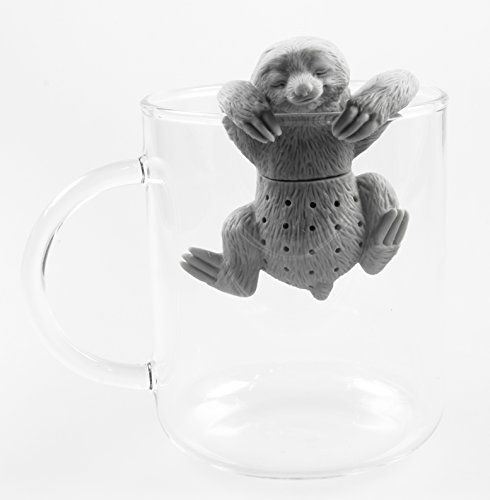 Niedliches Tier Faultier Tee-Ei aus Silikon (BPA-frei) für losen Tee Tee-Infuser