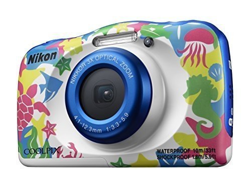 Nikon Coolpix W100 Marine Kompaktkamera (6,9 cm (2,7 Zoll), 13,2 Megapixel) mehrfarbig