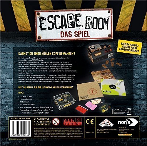 Noris Spiele Escape Room Inkl. 4 Fällen und Chrono Decoder