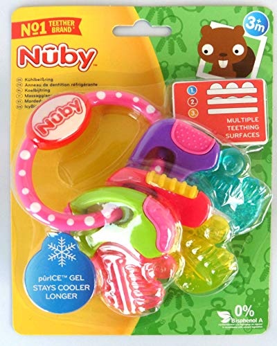 Nûby Beißring mit Eisgel Schlüssel