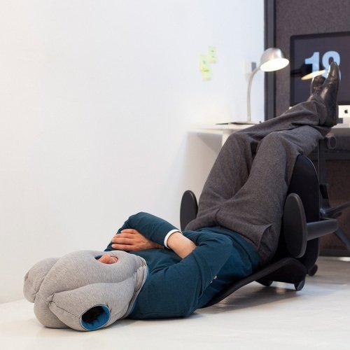 ORIGINAL OstrichPillow Powernapping Kissen Blau