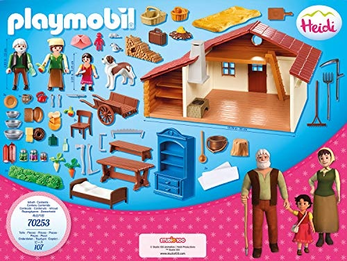 Playmobil Heidi auf der Almhütte