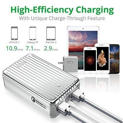 Powerbank, Zendure A8 QC Quick Charge 3.0 26800mAh Powerbank Externer Akku Akkupack, Haltbares Tragb