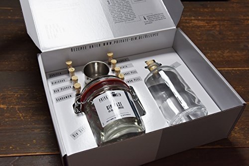 Private-Gin - Gin selbermachen - Gin Baukasten - All inclusive Set - Geschenk für Männer - Gewürz