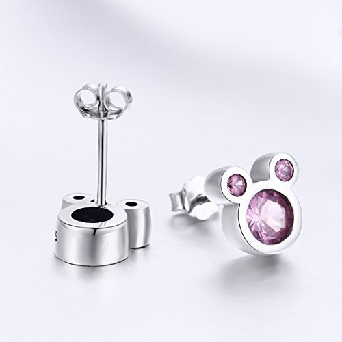 Qings Zirkonia 925 Sterling Maus Ohrringe