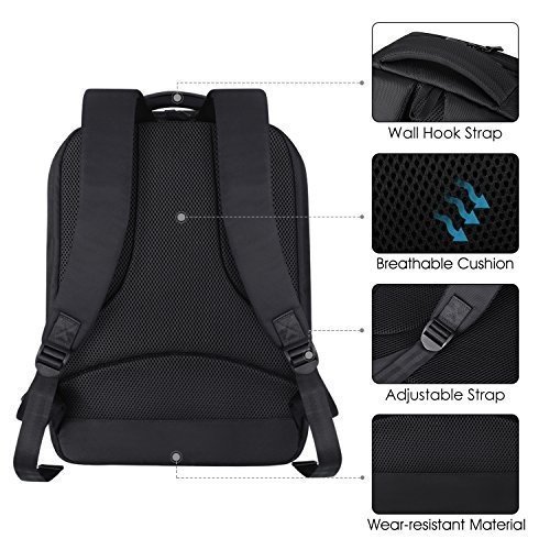 REYLEO Business Rucksack Herren und Damen Laptop Tasche Daypack Backpack für Büro Dienstreise wass