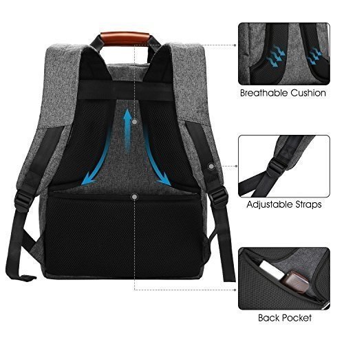 REYLEO Rucksack Business Backpack mit viel Stauraum 15.6 Zoll Laptop Tasche Herren und Damen Wasserd