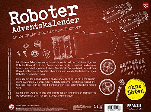 Roboter Adventskalender ohne Löten