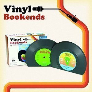 Schallplatte Buchstützen - Buchständer Buchenden Vinyl im 2er Set