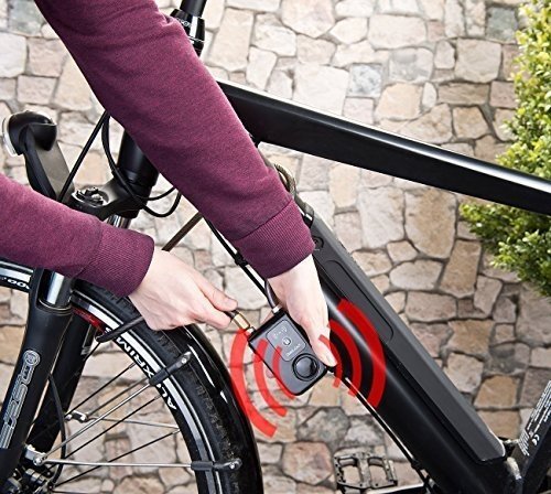 Semptec Urban Survival Technology Fahrradschloss: App-gesteuertes Kabelschloss, Bluetooth, Alarm fü